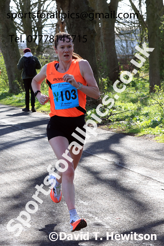 Senior Womens 6 Stage Road Relay, 2026 Northern Mens 12 and Womens 6 Stage Road Relays and Young Athletes 5k, Sheepmount Stadium, Carlisle. Photo: David T. Hewitson/Sports for All Pics